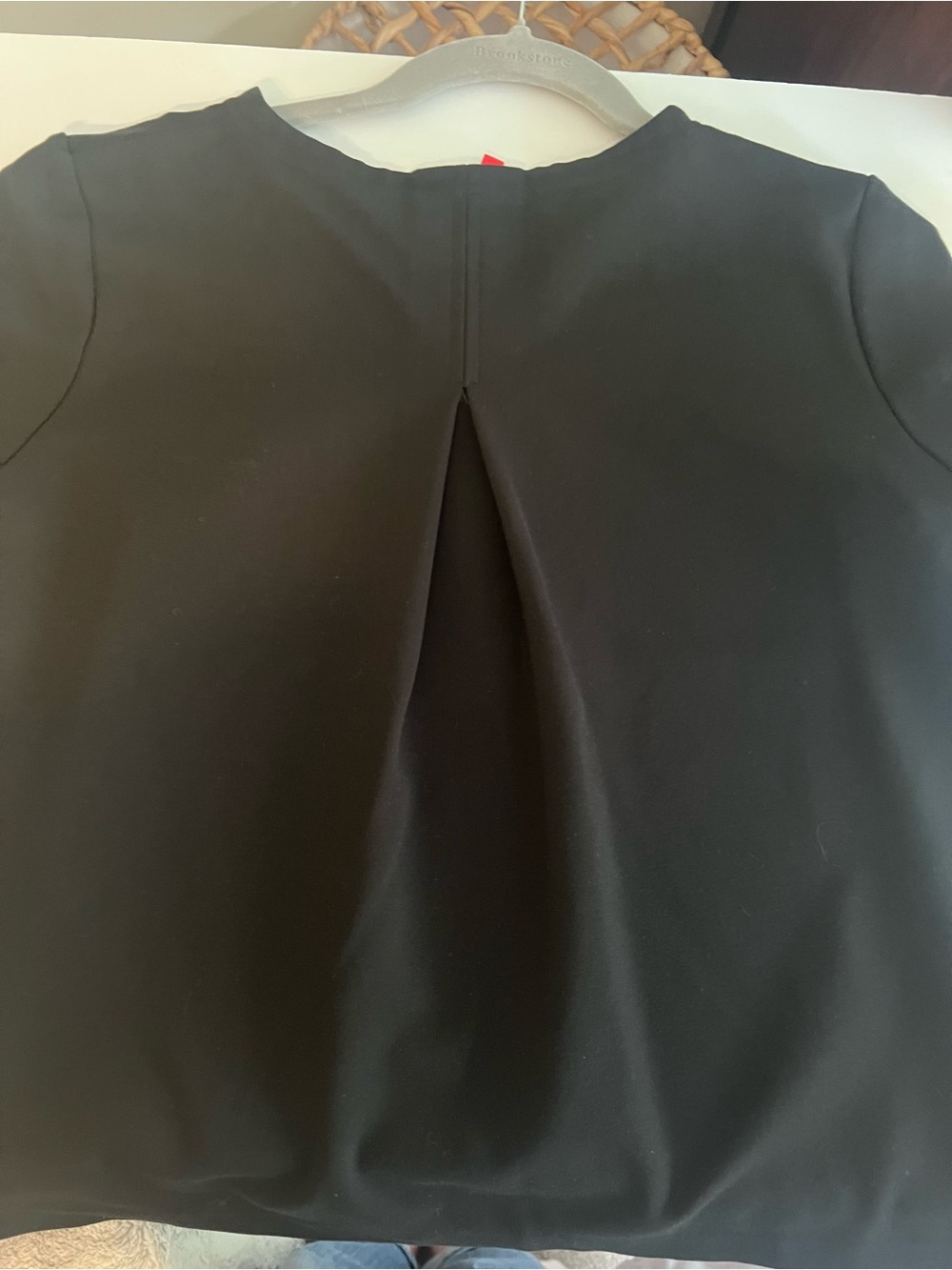 SPANX Black Short Sleeve Crewneck Top - Picture 6 of 6